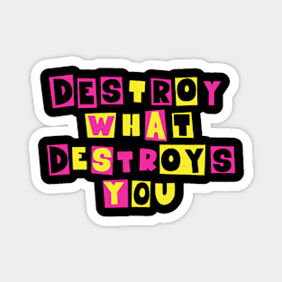 Destroy What Destroys You: Punk Wisdom Collection Magnet