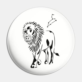 Lion zodiac sign Pin