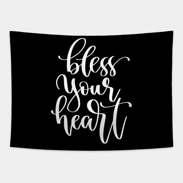 Bless Your Heart Tapestry by ProjectX23 Orange