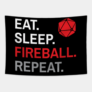 D&D Wizard Fireball Tapestry