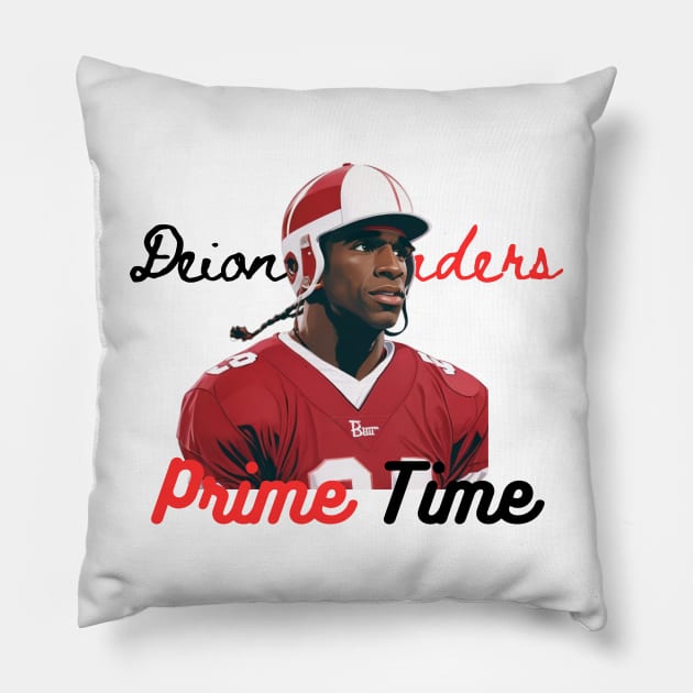 Prime time/Deion sanders Pillow by Jackystore