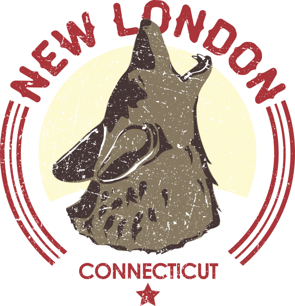 Lonesome New London Coyote Kids T-Shirt by SMcGuire