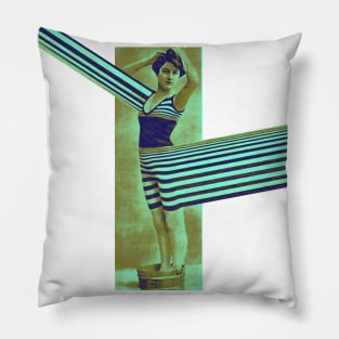 Retro Bathing Beauties 3 Pillow