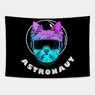 Astronaut Yorkshire Terrier Retro Dog Lover Yorkie Tapestry