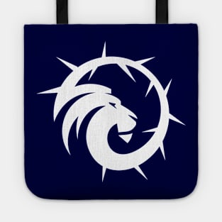 Jesus, Lion of Judah With Crown of Thorns Christian Emblem Tote