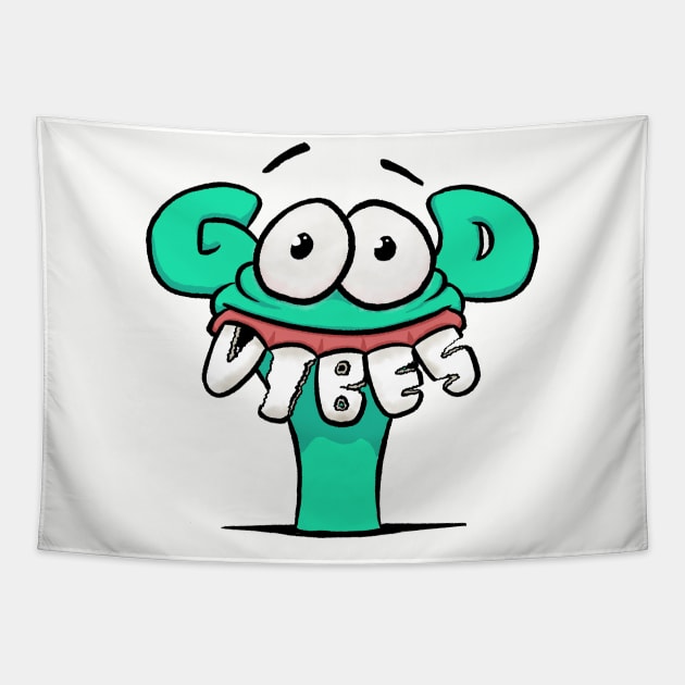 Good teeth funny design Tapestry by SuRReal3D