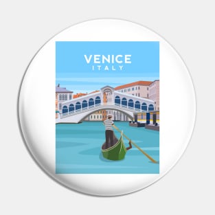 Venice, Italy - Rialto Bridge and The Grand Canal Pin