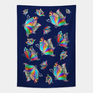 Rainbow Butterflies Tapestry