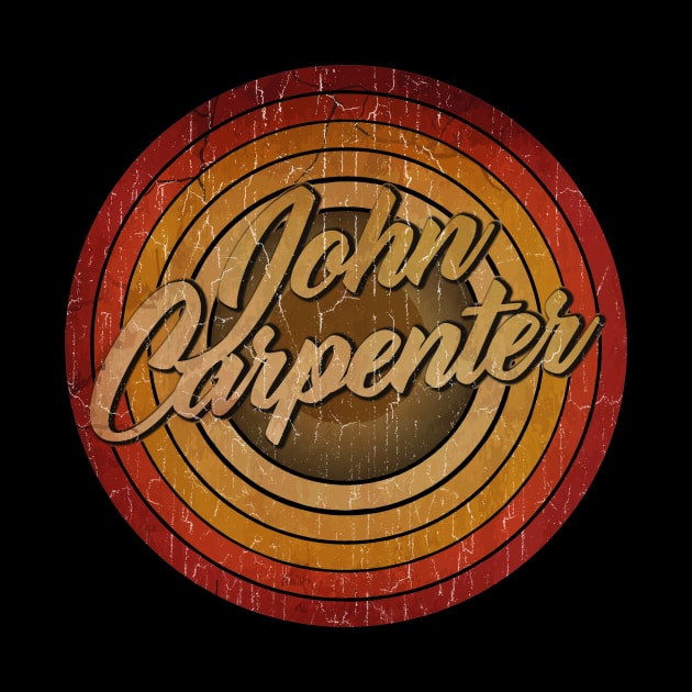 circle vintage retro faded John Carpenter by arjunthemaniac