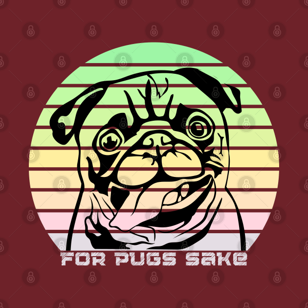 for pugs sake - cute pastel pug dog by saiinosaurus