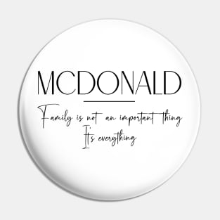 Mcdonald Family, Mcdonald Name, Mcdonald Middle Name Pin