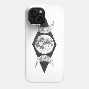 Moon phases Phone Case