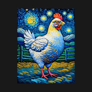 Hen in starry night T-Shirt