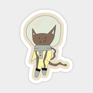 Space Cat -(Brown) Magnet