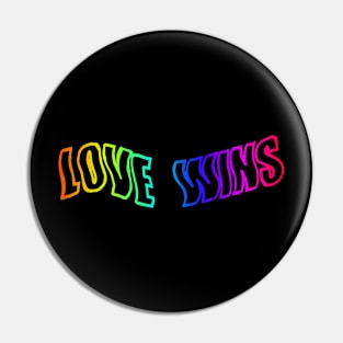 Love Wins Pride LGBT Tee Pin