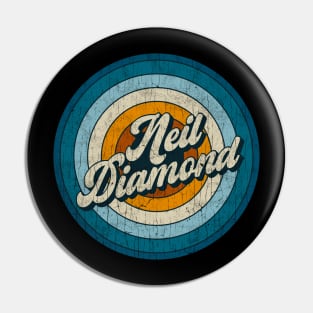 Neil Diamond - Retro Circle Vintage Pin