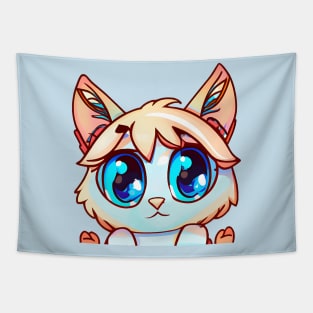 Blue eyes cat Tapestry