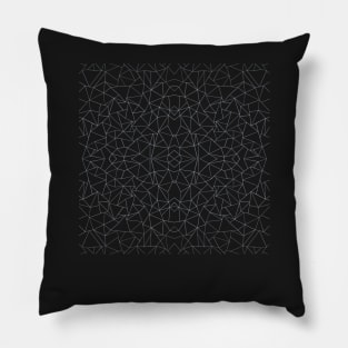 Abstract Collide Cerulean Pillow