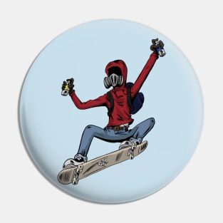 Graffiti Man Pin