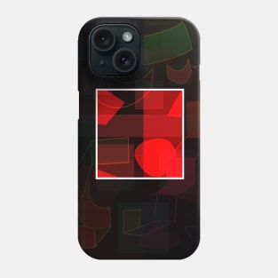 red and black composition Phone Case