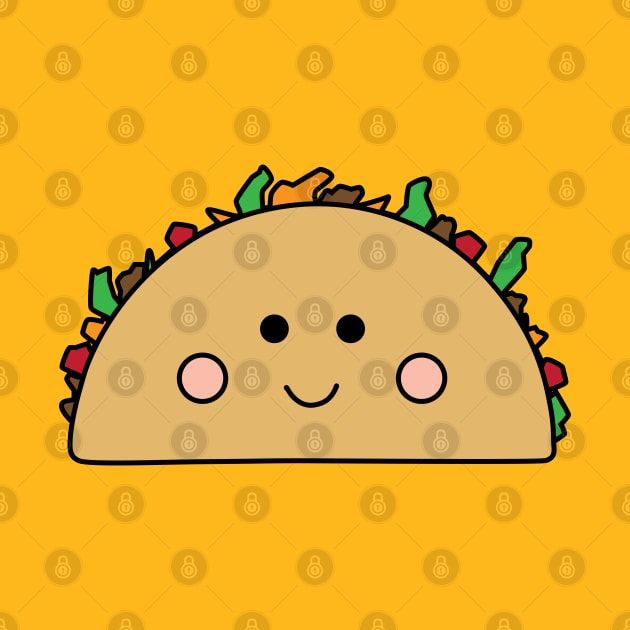 Smiling Taco by Gold Star Creative