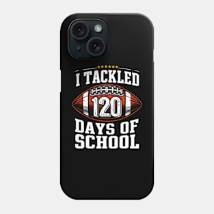 I d 120 Days Of School Football 120Th Day Of School Phone Case