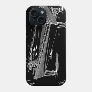 Pool Table Vintage Patent Hand Drawing Phone Case