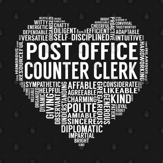 Post Office Counter Clerk Heart by LotusTee