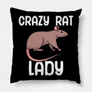 Crazy rat lady Pillow