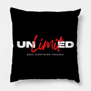 Infinite Boundaries: The Unlimited T-shirt Pillow