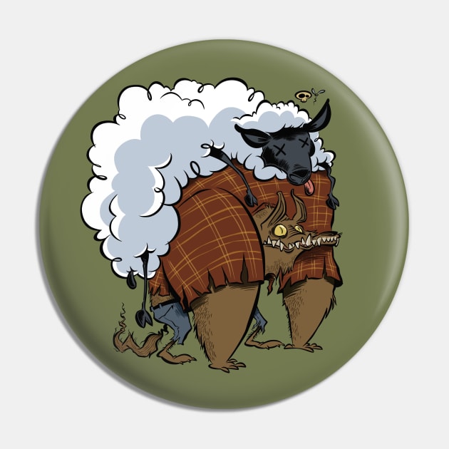 Werewolf in Sheep's Clothing Pin by westinchurch