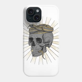 Skull with Snake Phone Case