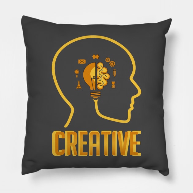 Creative Thinking Pillow by KVL18