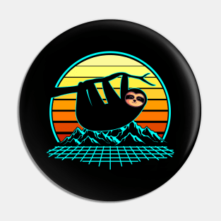 Sloth Vintage Retro 80s Gift Pin