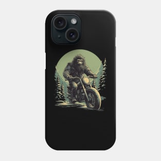 Funny Bigfoot Biker Phone Case