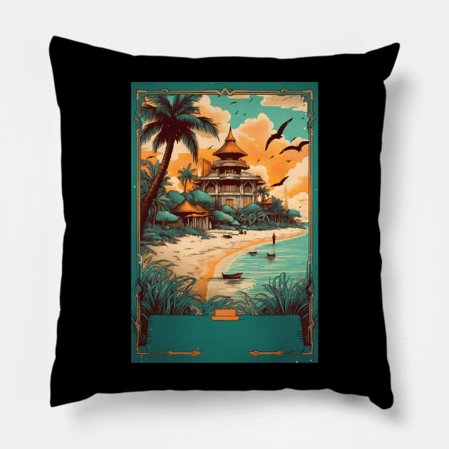 Vintage travel posters of Africa Pillow by xephanghagngay