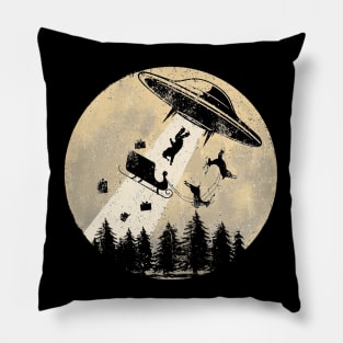 Christmas Santa Claus Caught by UFO, Noh Noh Noh! Pillow