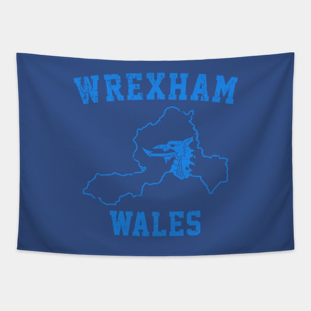 Wrexham Wales / Cymru Tapestry by Botak Solid Art