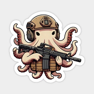 Tactical Octopus Adventure Tee: Where Intelligence Meets Style Magnet