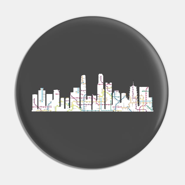guangzhou city skyline subway map silhouette Guangzhou Pin TeePublic