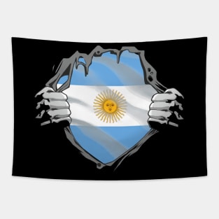 Proud Argentina Flag, Argentina gift heritage, Argentinian girl Boy Friend Tapestry