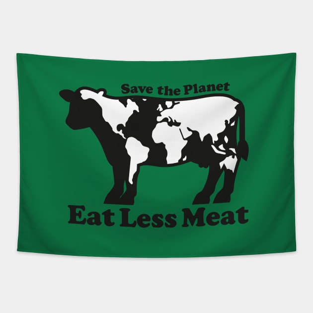 Eat Less Meat Tapestry by markvickers41