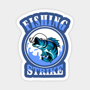 FISHING STRIKE BLUE Magnet