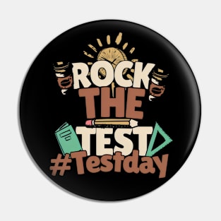 Rock the Test | Test Day Pin