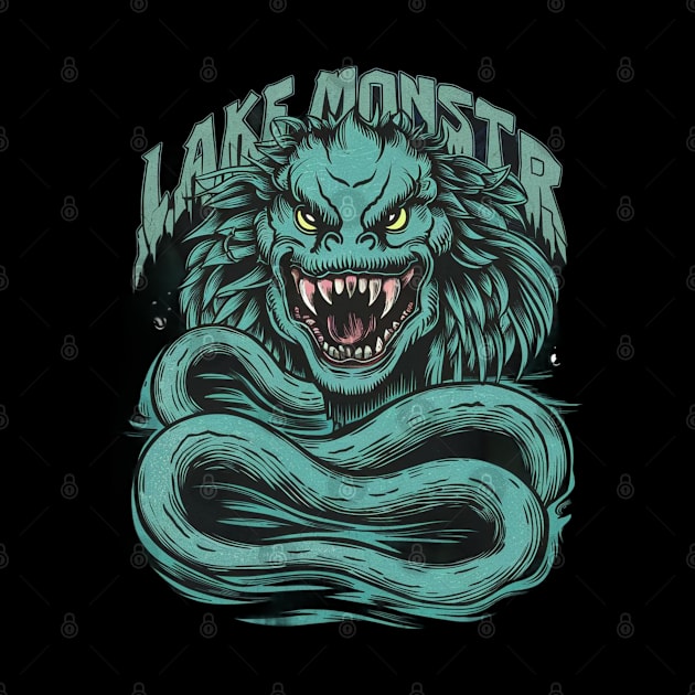 Mythical mysterious lake monster by Spaceboyishere