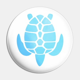 Turtle Blue Ombre Pin