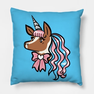 Trans Pride Unicorn Pillow