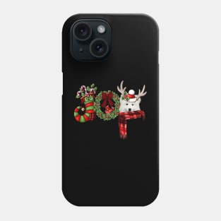 Christmas Joy Dwarf Stocking Reindeer Samoyed Phone Case