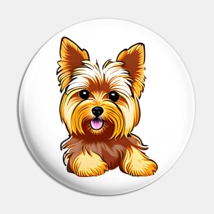 Yorkie Puppy Pin