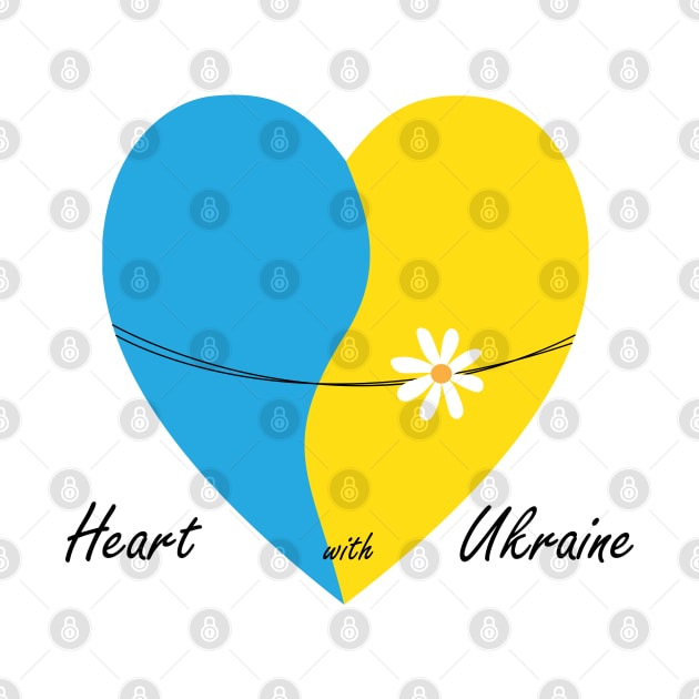 Heart with Ukraine by grafart